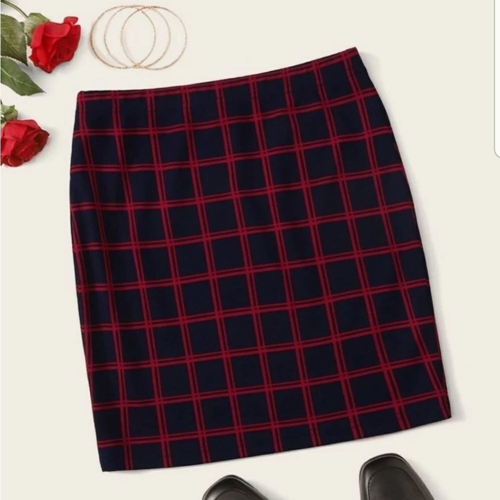 💕5/$18 Plaid bodycon Miniskirt